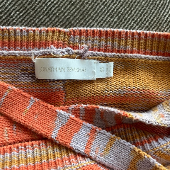 Jonathan Simkhai Space Dye Matching Set (Knit Tank Wrap Raelle Skirt) - Picture 9 of 11